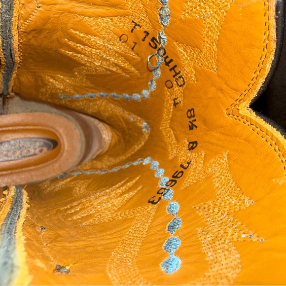 Lucchese Black and Blue Women's Cowboy Boots - Picture 6 of 6